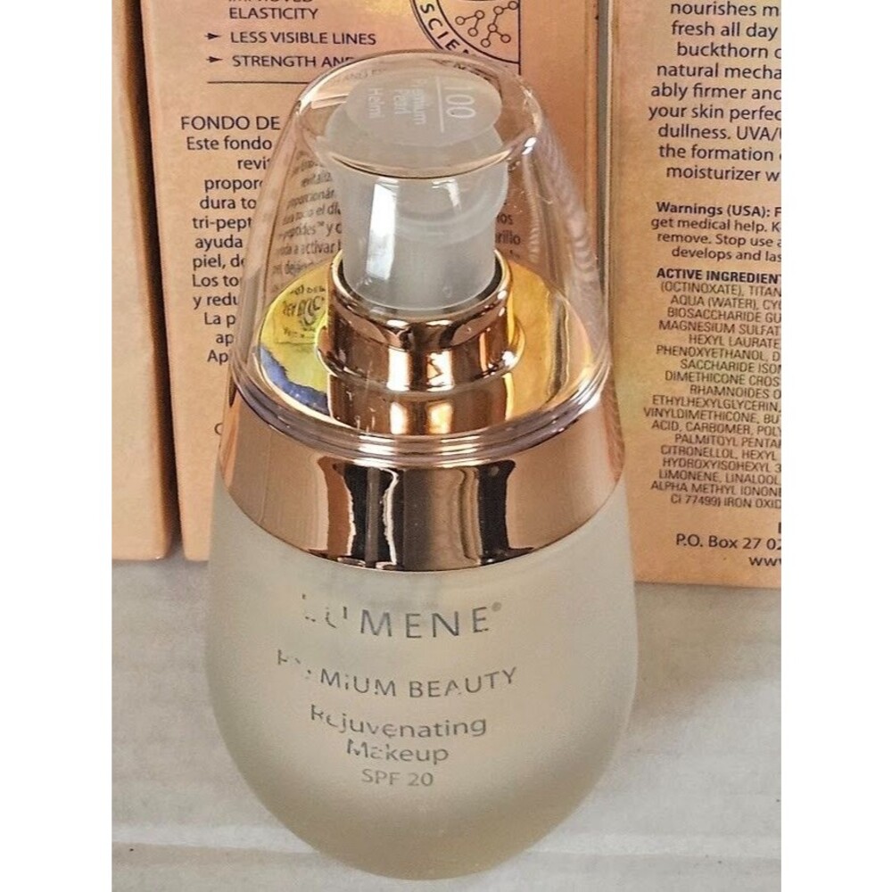 Lumene Rejuvenating Makeup Foundation Liquid Base Mature Skin 100 Premium Pearl